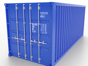 shipping container 20ft 3D मॉडल