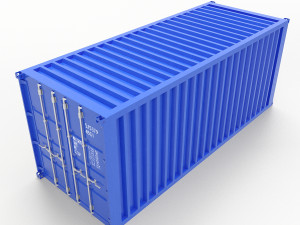 shipping container 20ft 3D Модель