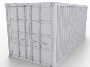 shipping container 20ft 3D Модель