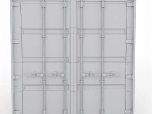 shipping container 20ft 3D Model