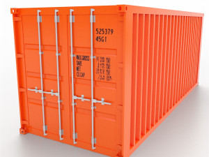 shipping container 20ft 3D मॉडल