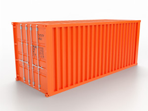 shipping container 20ft 3D Model
