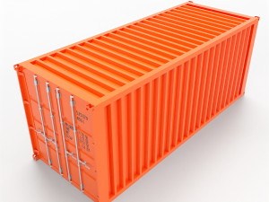 shipping container 20ft 3D Model