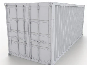 cont&ecirc;iner de transporte 20 p&eacute;s Modelo 3D