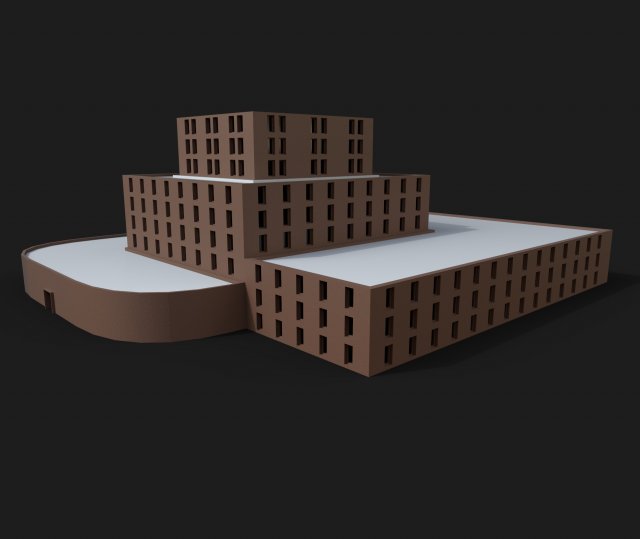 university low-poly 3Dモデル .c4d .max .obj .3ds .fbx .stl .blend 