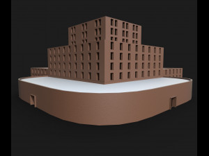 university low-poly 3Dモデル