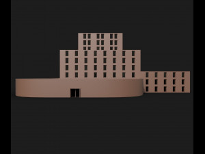 university low-poly 3Dモデル