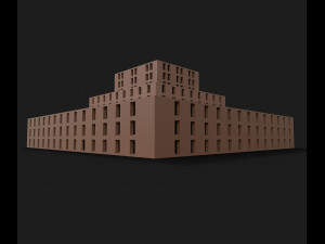 university low-poly 3Dモデル