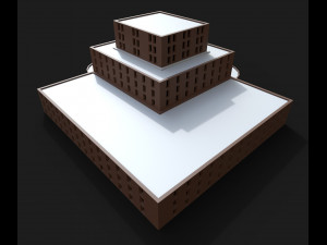university low-poly 3Dモデル
