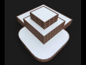 university low-poly 3D Model