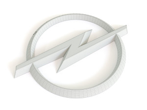 opel logo Modelo 3D