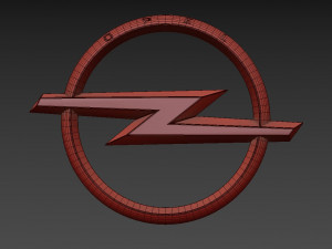 opel logo Modelo 3D