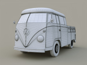 volkswagen transporter t2 Modello 3D