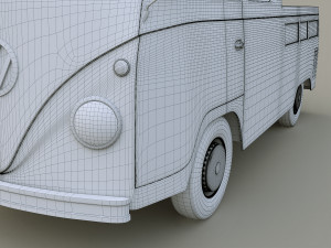 volkswagen transporter t2 Modello 3D