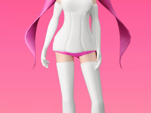 anime girl game character 3D Model