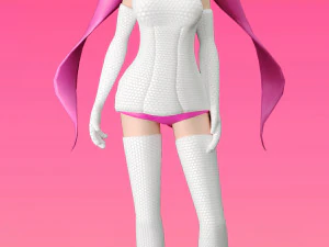 personagem de jogo de anime girl Modelo 3D