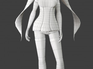 anime girl game character 3D Model