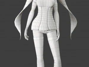 personagem de jogo de anime girl Modelo 3D