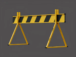 traffic barriers 3D Model