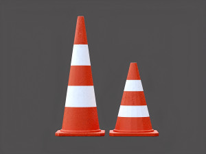traffic cone - pbr Modelo 3D