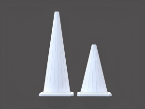 traffic cone - pbr Model 3D