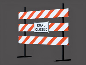 construction barrier 3D Model