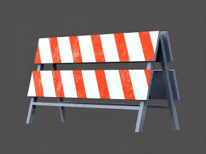 construction barrier 3D Model