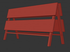construction barrier Modelo 3D