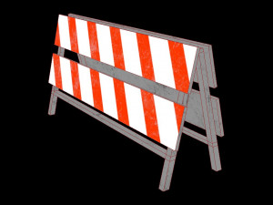construction barrier Modelo 3D
