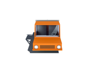 cartoon vehicle towing 3D Model