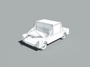 cartoon vehicle towing 3D Model