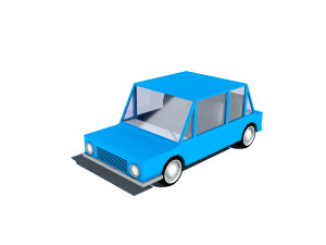 cartoon low poly car 3D Model