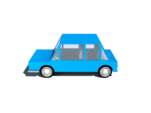 cartoon low poly car 3D Model