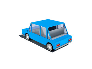 cartoon low poly car 3D Model