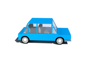 cartoon low poly car 3D Model