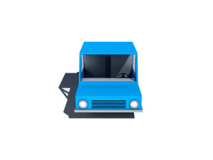 cartoon low poly car 3D Model