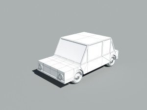cartoon low poly car 3D Model