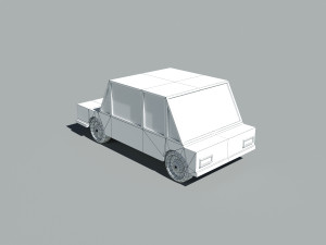cartoon low poly car 3D Model