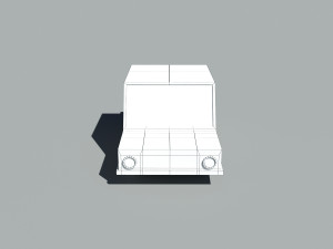cartoon low poly car 3D Model
