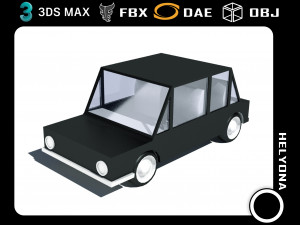 cartoon low poly car 3D Model