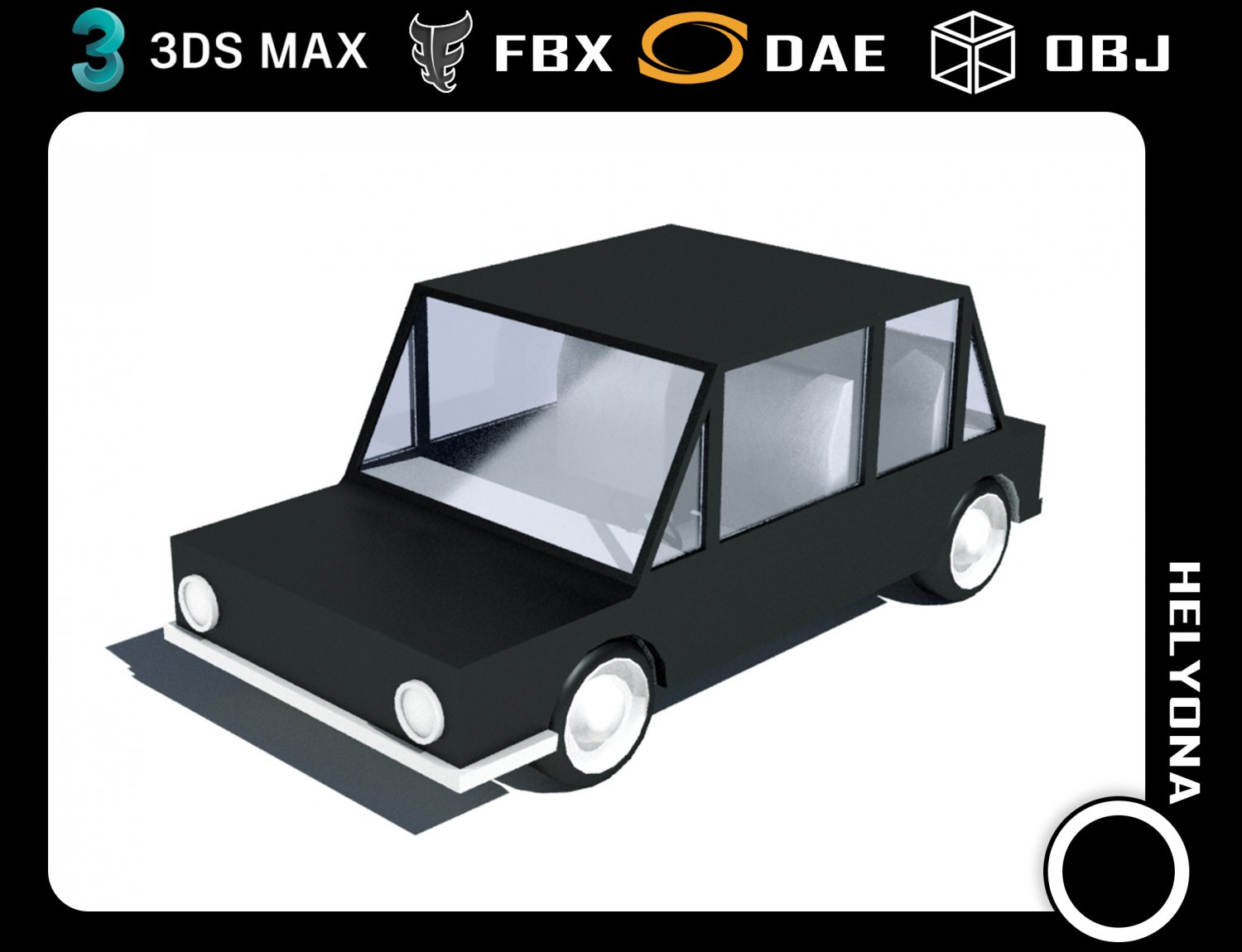 cartoon low poly car 3D Модель in Концепт 3DExport