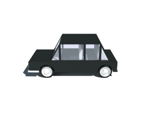 cartoon low poly car 3D Model