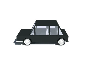cartoon low poly car 3D Model