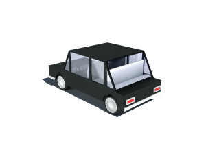 cartoon low poly car 3D Model