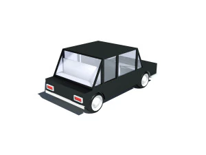 cartoon low poly car 3D Model