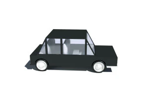 cartoon low poly car 3D Model