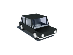 cartoon low poly car 3D Model