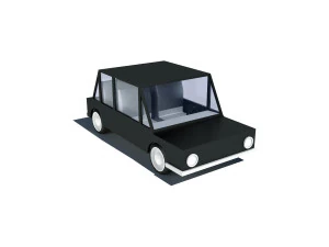 cartoon low poly car 3D Model