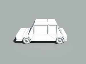 cartoon low poly car 3D Model