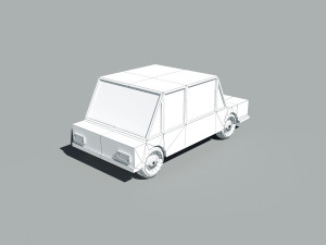 cartoon low poly car 3D Model